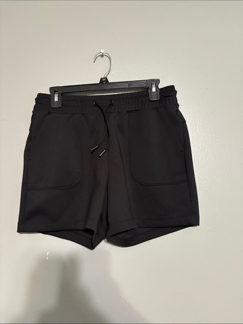 Women's Black Drawstring Casual Shorts